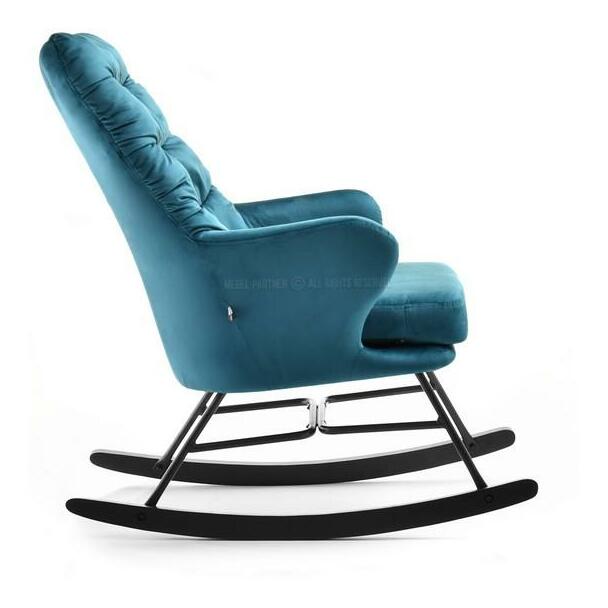 Kreslo Lusil (tyrkysová + čierna)