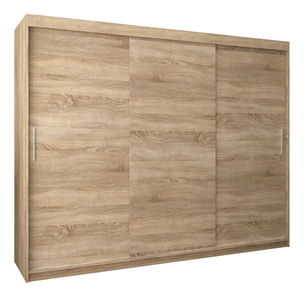 Ormar za garderobu 250 cm Toki (hrast sonoma + hrast sonoma)