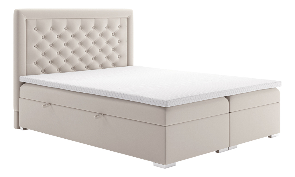 Franciaágy Boxspring 180 cm Durius (matracokkal)