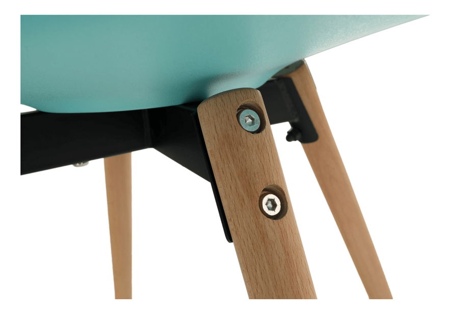 Blagovaonska stolica Samim (boja mentola + bukva) 