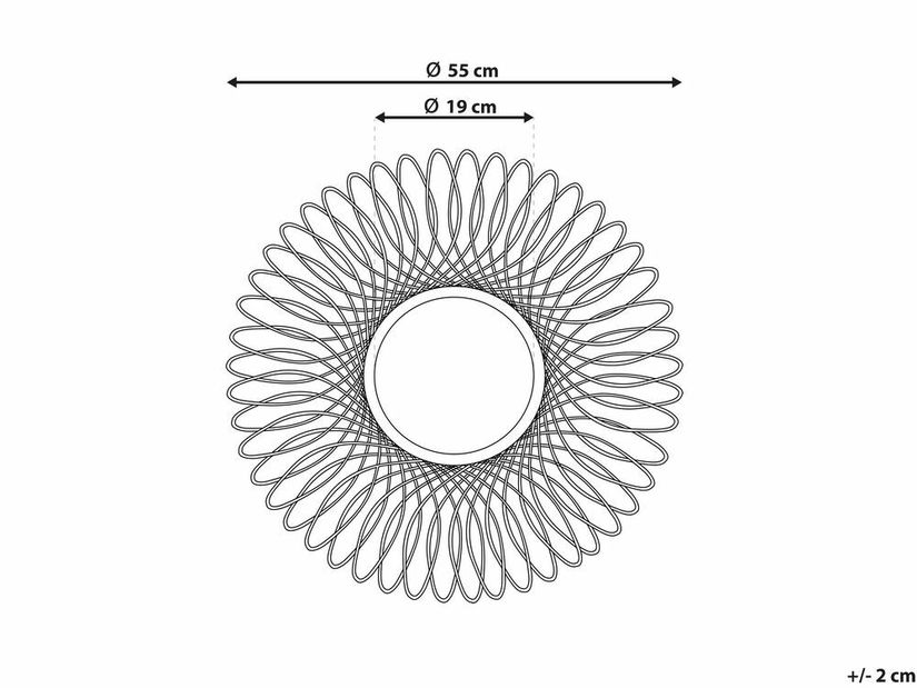 Oglindă de perete Cash (auriu)