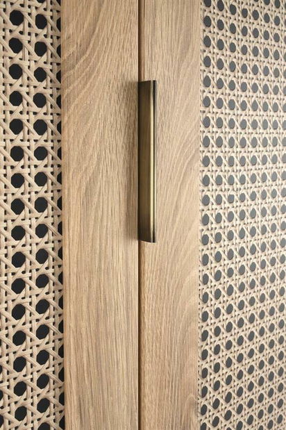 Šatníková skriňa 80 cm Borrae (čierna)