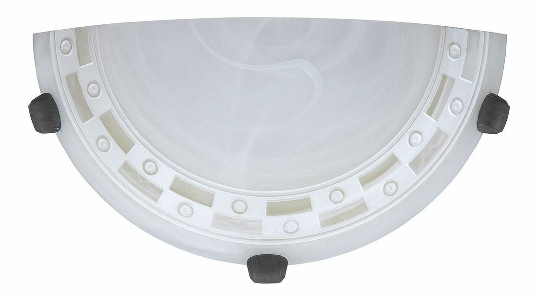 Nástenné svietidlo Tom 3481 (vzorované ryžové kamenné sklo + bronzové úchytky)