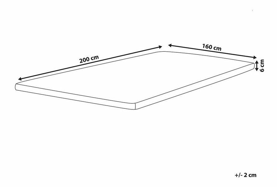 Matrachuzat 200x160 cm Conby (fehér)