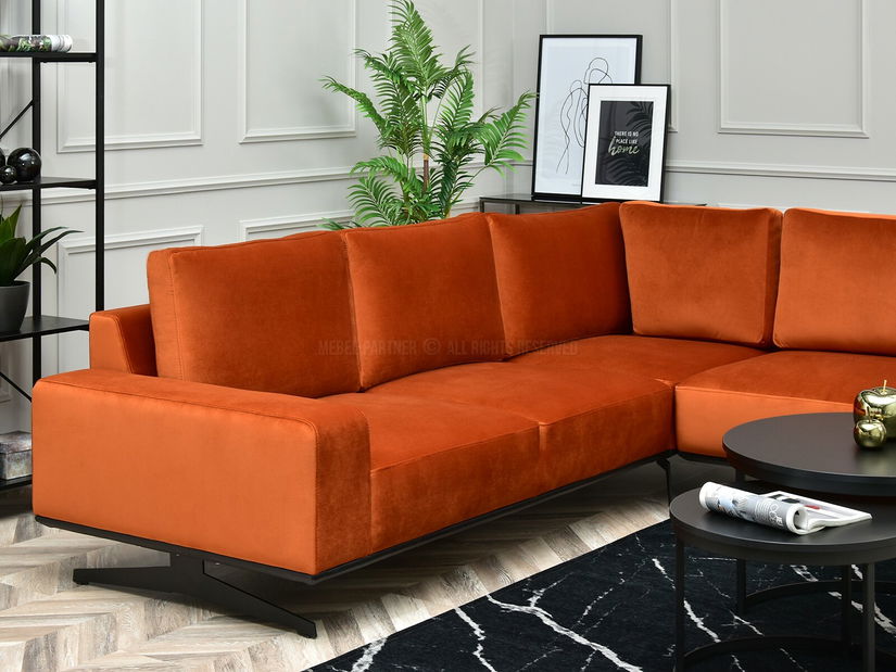 Rohová sedačka Nombres (čierna)