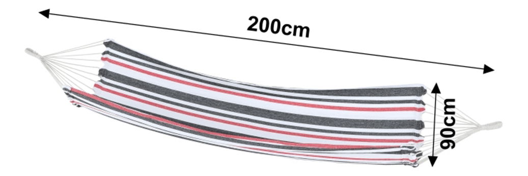 Mreža za ljuljanje Hismena (prugasti uzorak) 