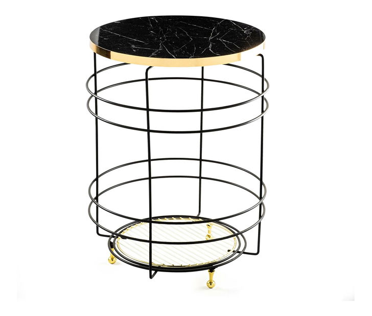 Măsuță de cafea Museli 7 (negru) 