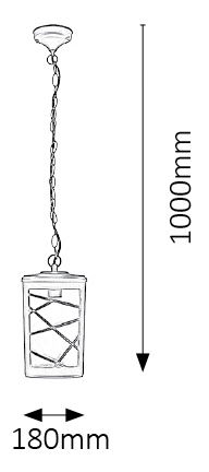 Vonkajšie svietidlo Pescara 8743 (antracit + sivá + opálové sklo)