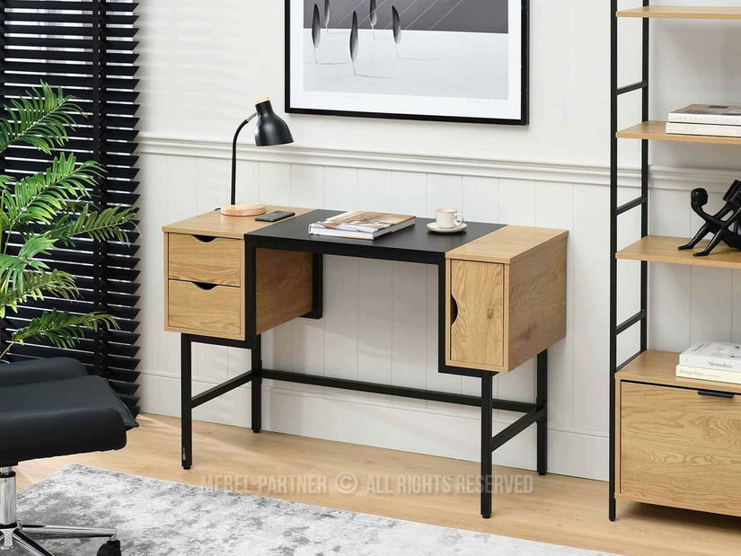 PC stol Loftego (hrast + crna)