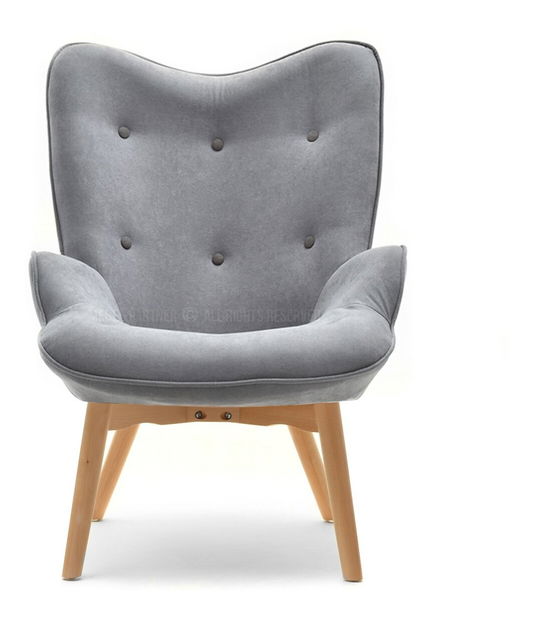 Kreslo Nutri (sivá + buk)