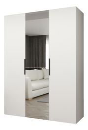 Ruhásszekrény 150 cm Mirabella 2 (fehér + fekete)