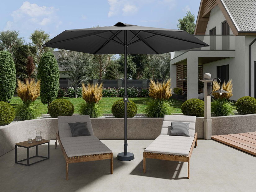 Vrtni suncobran Womba (crna + bež)