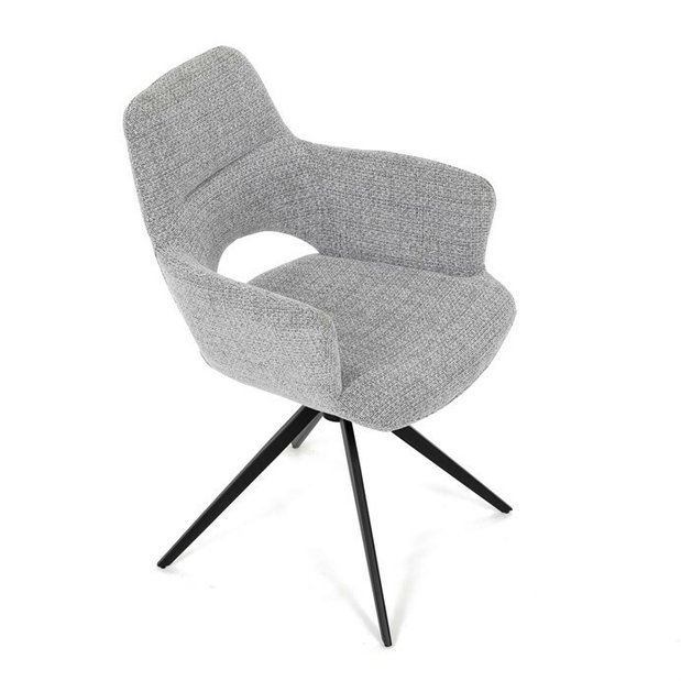 Jedálenská stolička Diamantal (sivá)