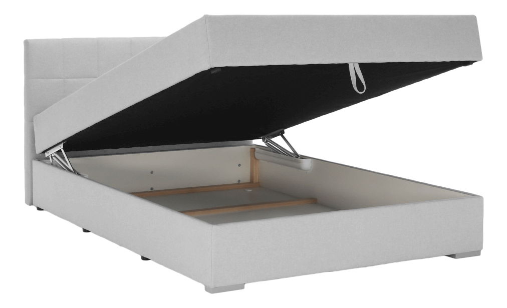 Manželská posteľ Boxspring 140 cm Ferrati (sivohnedá)