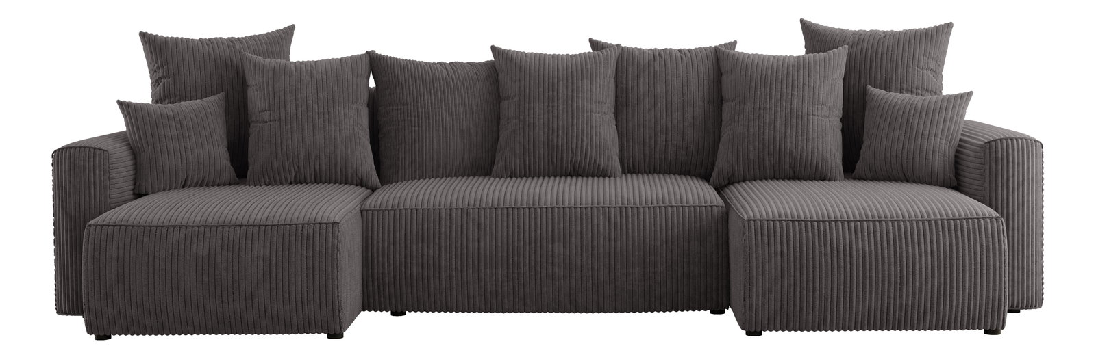 Kutna garnitura Denia U (sivocrna)