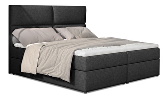 Manželská posteľ Boxspring 145 cm Alyce (tmavosivá Inari 96) (s matracmi)