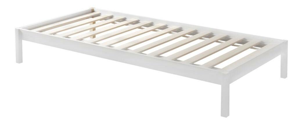 Pat etajat pentru copii , cu pat suplimentar 90 cm Virtuoso (alb) (cu somieră) (cu sp. depozitare)