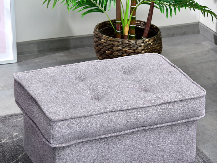 Taburetka Muriera (púdrová ružová + orech)