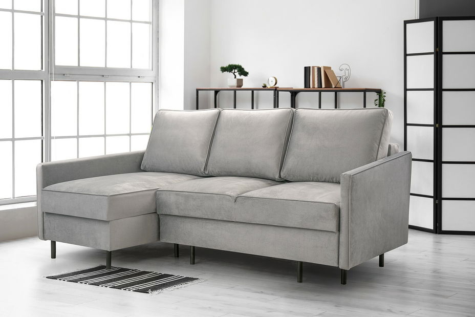 Rohová sedačka Robia (L) (svetlosivá)