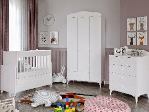 Set mobilier pentru camera copiilor Nabape (alb) 