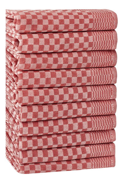 Set kuhinjskih krpa (10 kom.) Lolita (crvena)