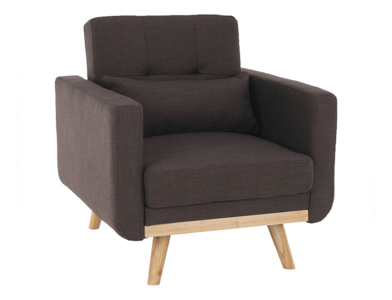 Rozkladacie kreslo Alestra (hnedá)