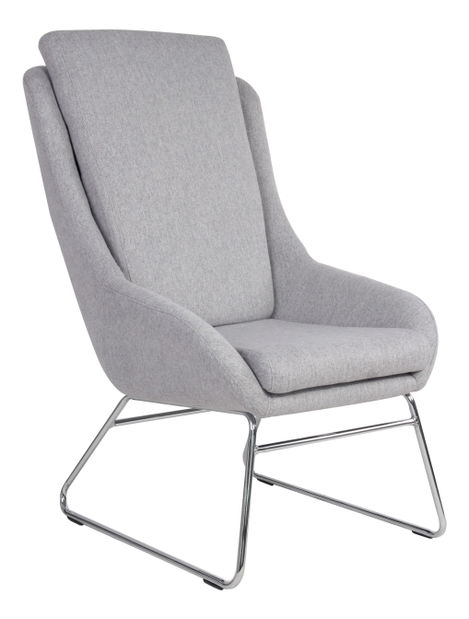 Kreslo s podnožou Ruman (sivá)