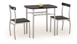 Jedálenský set Lizze (wenge + strieborná)