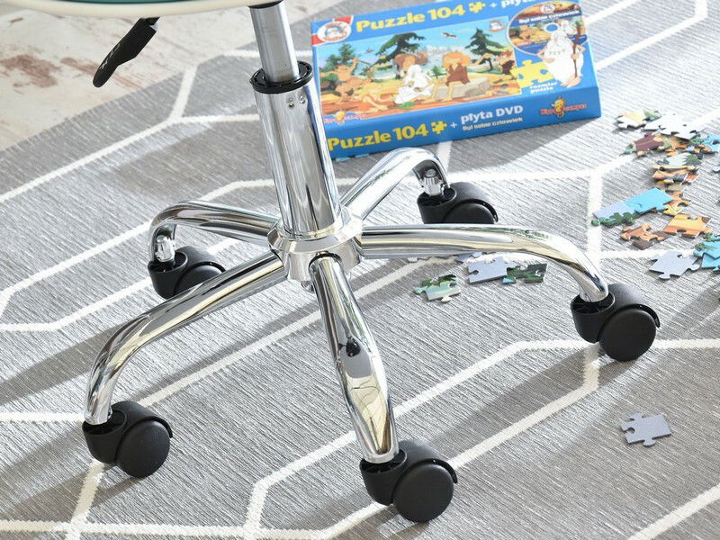 Dječja stolica Footy (plava + krom)