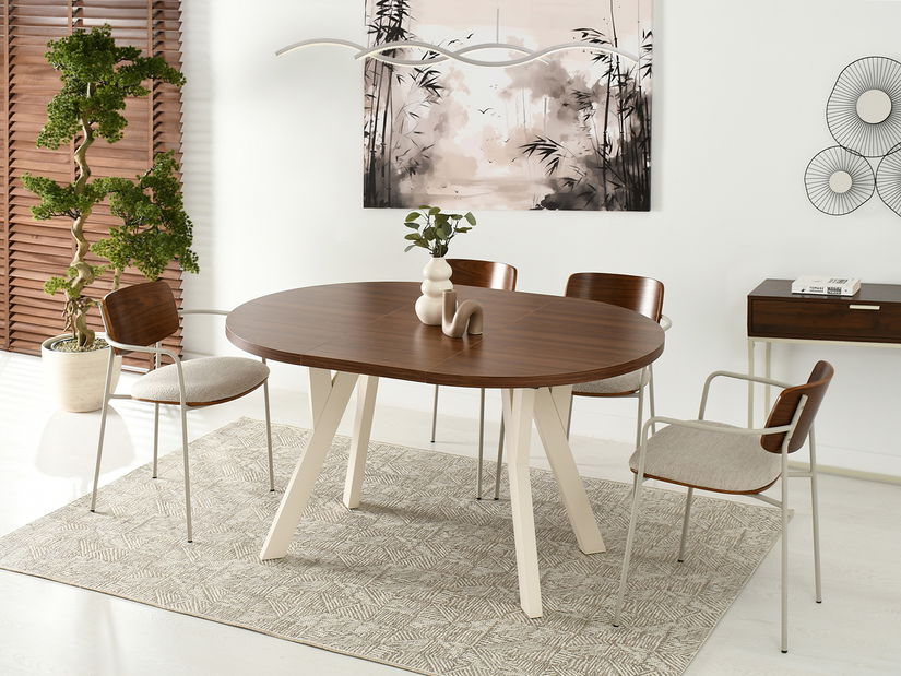 Jedálenský stôl Bulgaria (krémová)