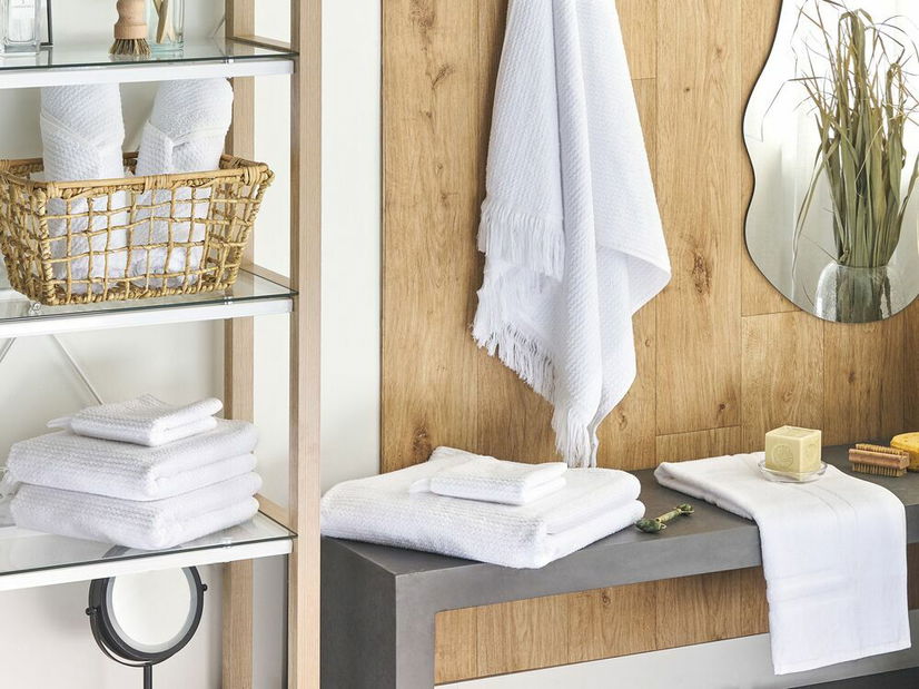 Set 9 buc prosoape Annette (alb)