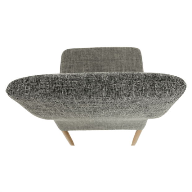 Set 4 ​ks. jedálenských stoličiek Collort nova (svetlosivá + buk) *bazár