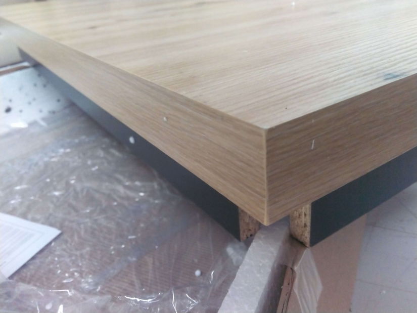 Blagovaonski stol Alfred (hrast + crna) (za 4 osobe ) *outlet moguća oštećenja