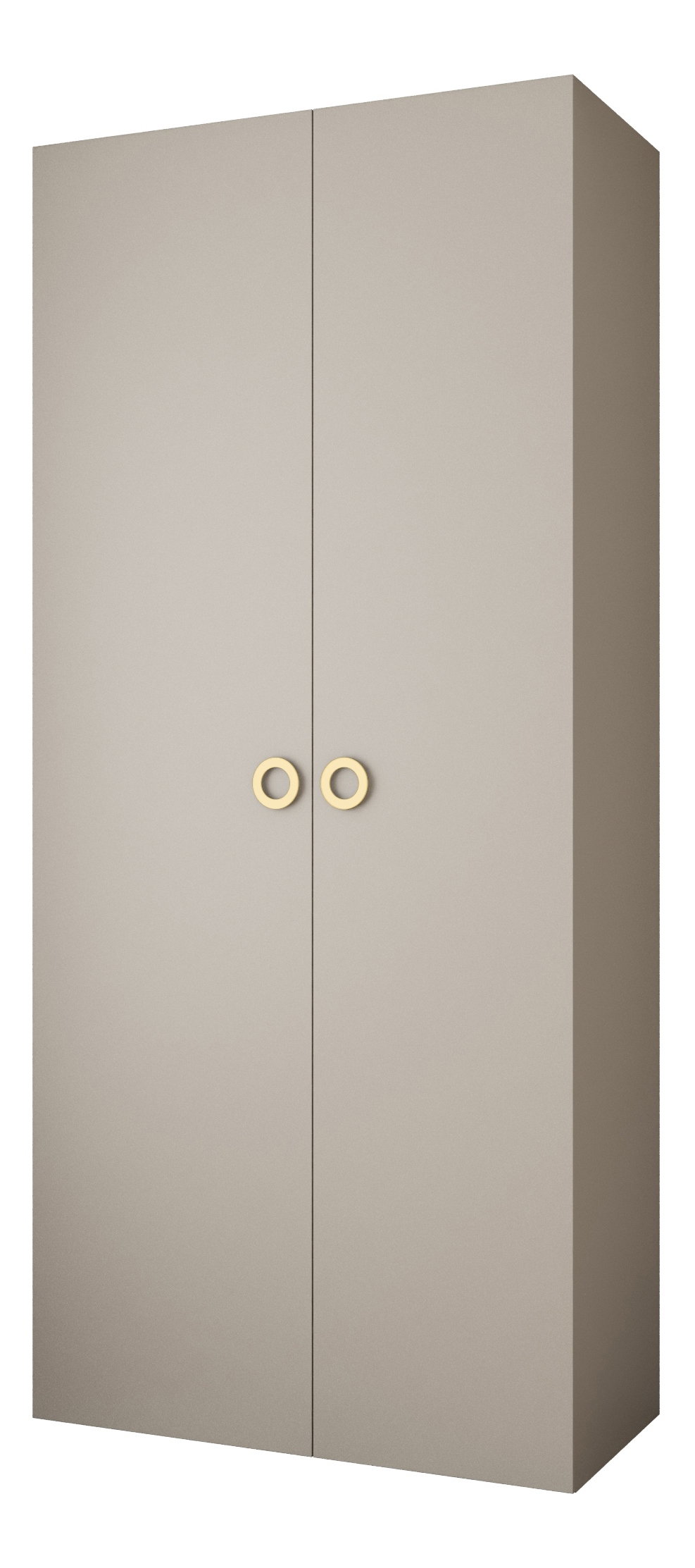 Dulap de haine 110 cm Carmela 50-1 (Cașmir + Auriu)