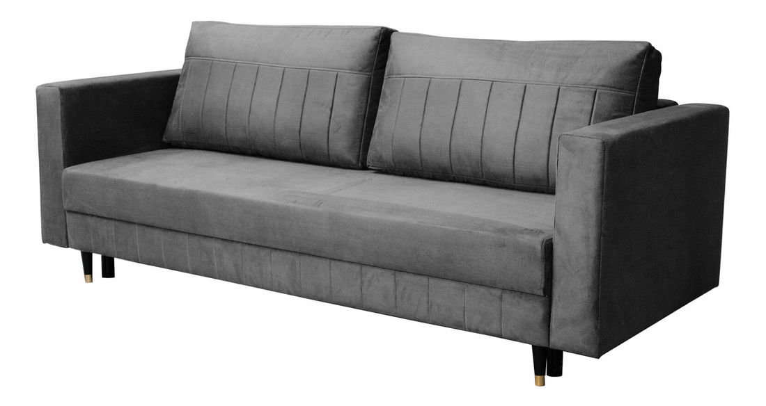 Canapea trei locuri Brande (Gri închis)