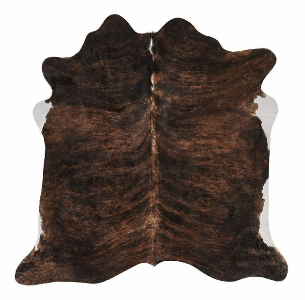 Covor din piele de vită 2-3 m² Nasku (maro închis)
