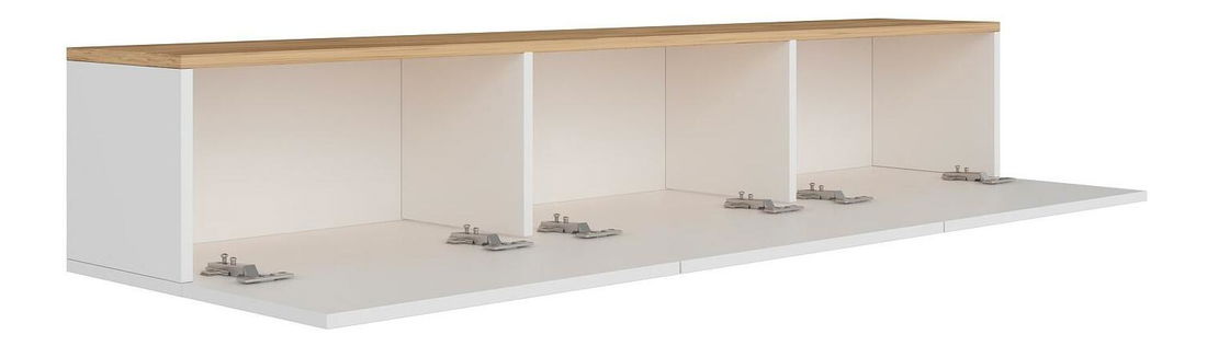 Masă TV/Dulap Westham (Alb + Pin atlantic) 