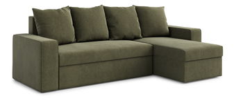 Rohová sedacia súprava Duff (P) (khaki)