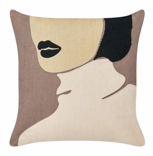 Set 2 buc perne decorative 45 x 45 cm Silp (maro)