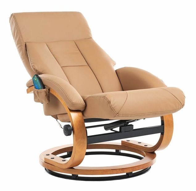 Masszázsfotel FARTE (műbőr) (bézs)