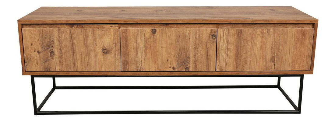 TV asztal/szekrény Lapin 140 (dió + fekete)