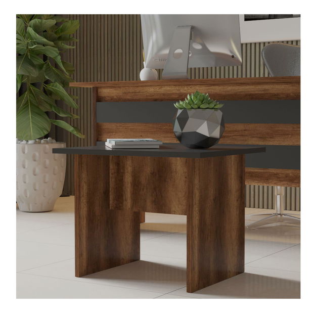 Konferenčný stolík Libepi 1 (orech + antracit)