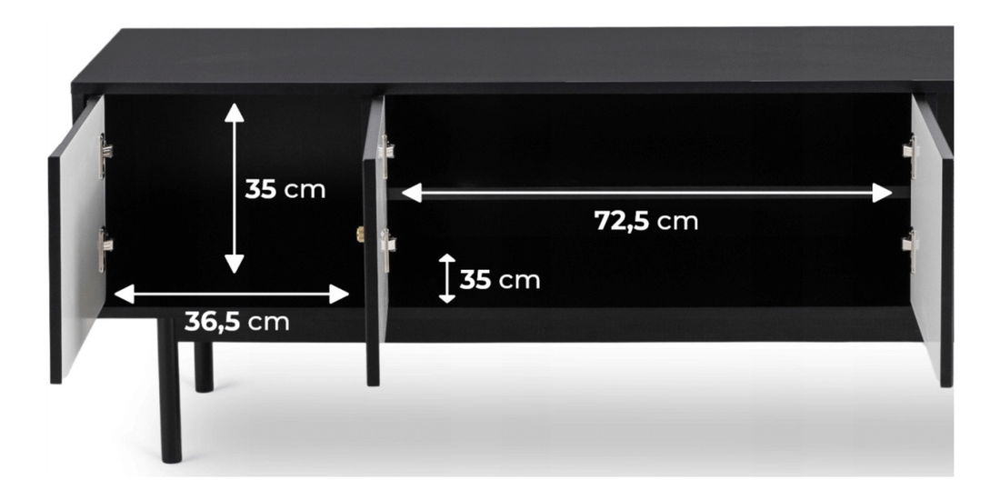TV stolić/ormarić Marlene (crna)
