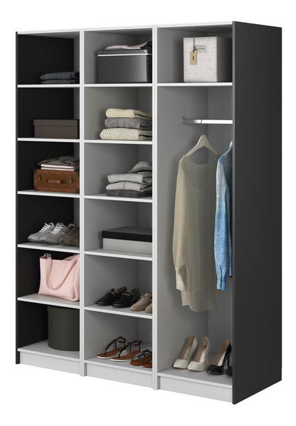Dulap de haine Forry IX (negru)