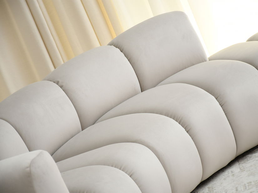 Rohová sedačka Organice (béžová + čierna)