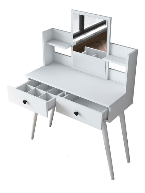 Toaletni stolić Bivake 3 (bijela)