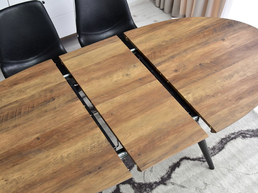 Jedálenský stôl Lisbon (orech + čierna)