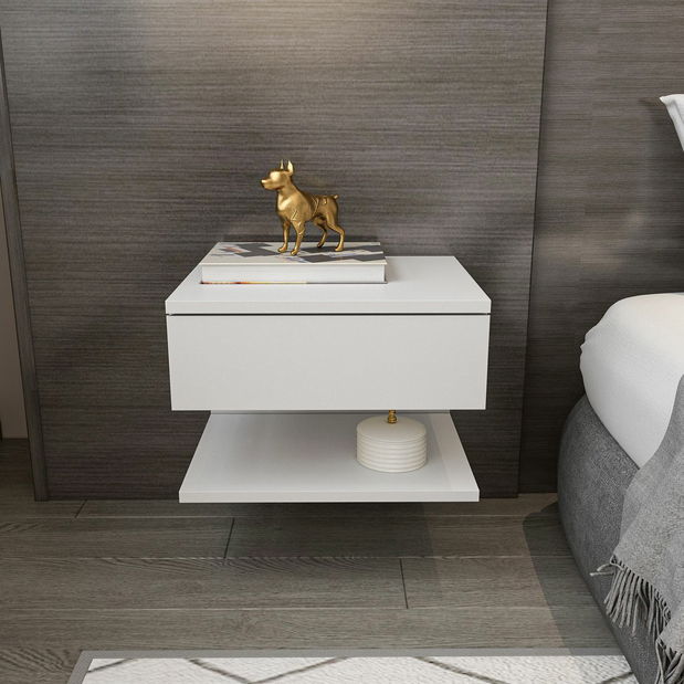 Noćni ormarić Vinterio (bijela)