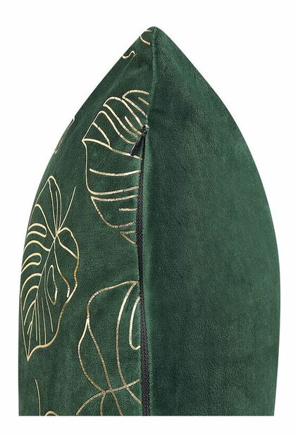 Set 2 perne decorative 45 x 45 cm Monster (verde închis)