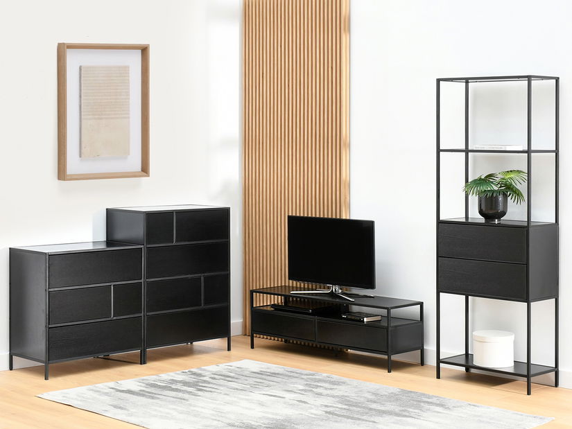 Nočný stolík Subsidios (čierna)